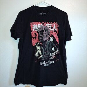 Attack on Titan Adult Unisex Anime Colossal Titan Kanji Short Sleeve T-Shirt.